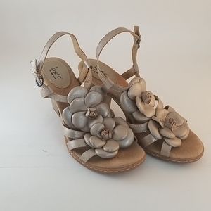 B.O.C. Gold Heeled Sandals